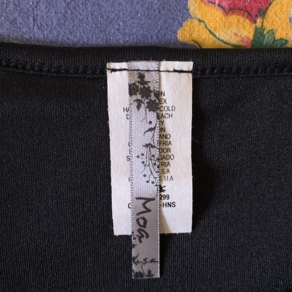 MOA black crochet lace short sleeve shirt size 2X NWOT - Picture 4 of 6